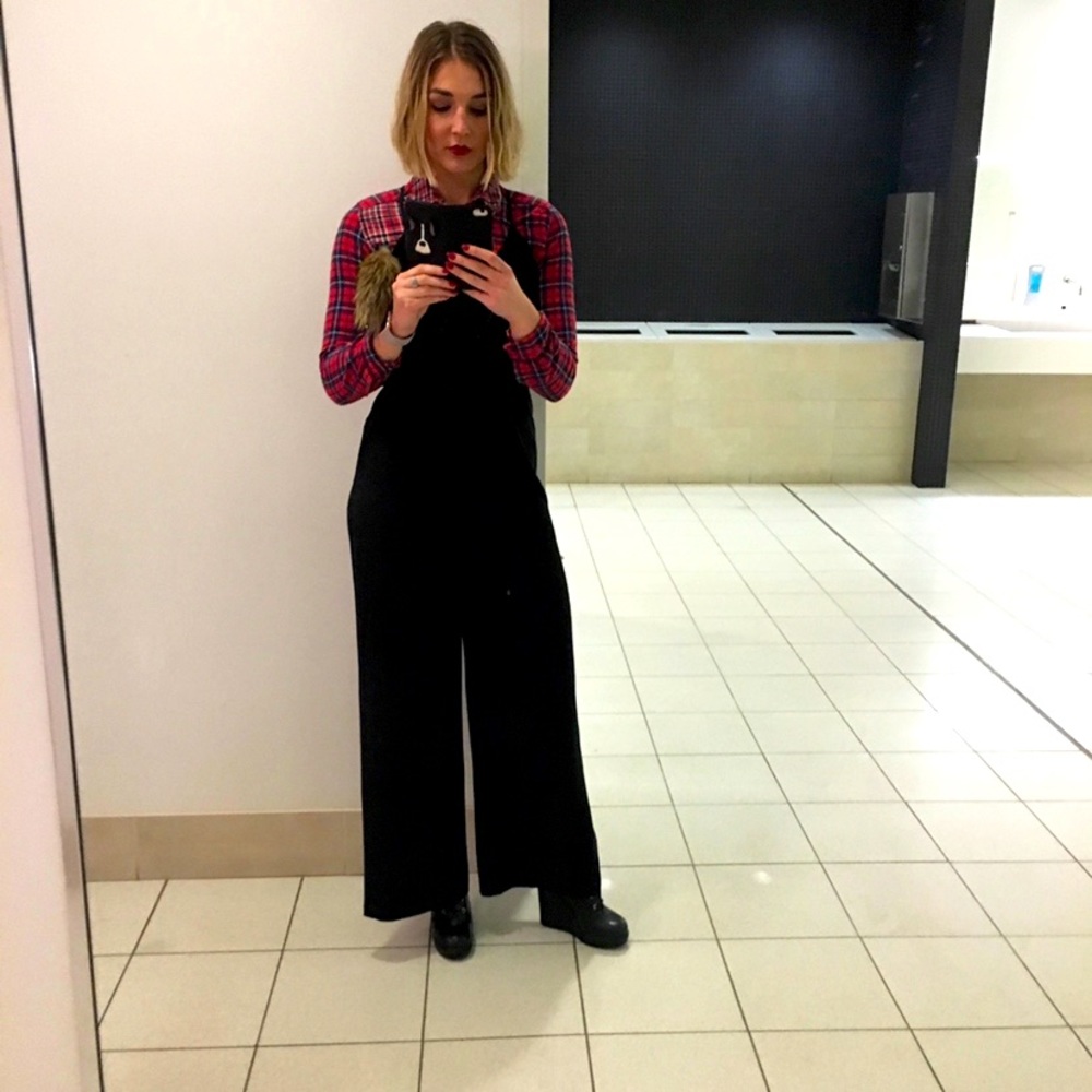 Gentle Fawn Black Cross-Straps Jumpsuit
